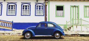 fusca azul