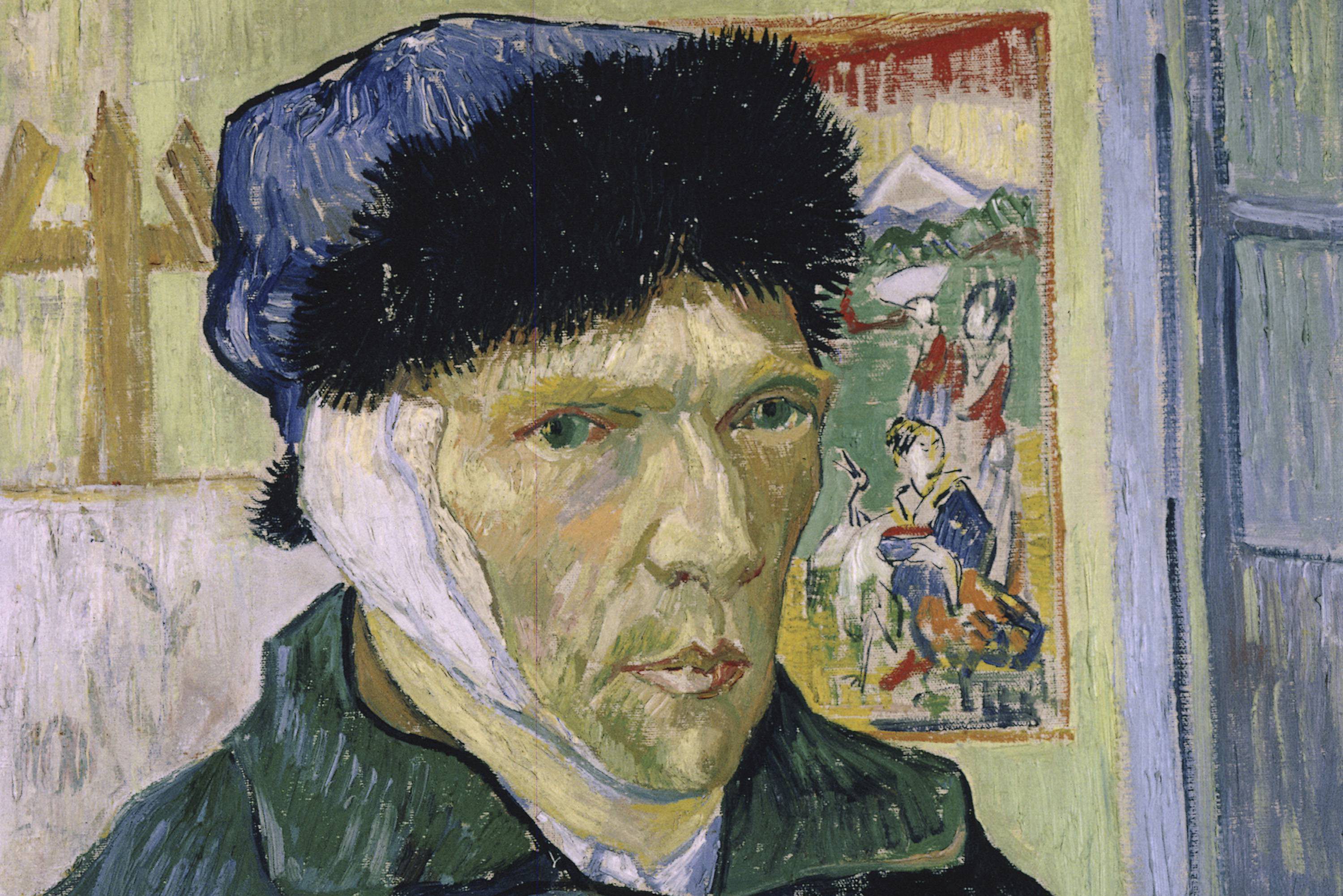 Ван гог автопортрет. Ван Гог автопортрет с перевязанным. Винсент Ван Гог «художник идет работать». Поль Гоген без уха. Автопортрет с отрезанным ухом и трубкой.